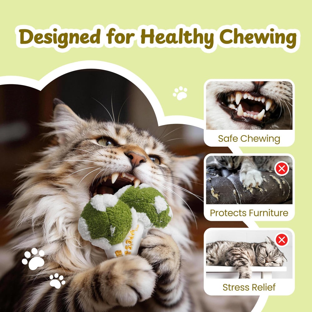 PURETOY kittens teething mushrooms soothe gums with safe chew options during early play.