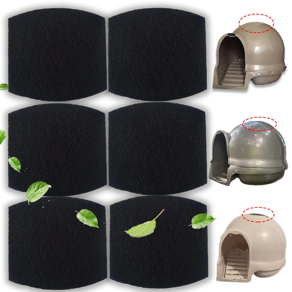 PurifyLogix carbon filter for Petmate Booda compatible, reduces litter box odors.