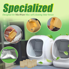 PurifyLogix deodorant gel for MeoWant insert inside litter box keeps air fresher