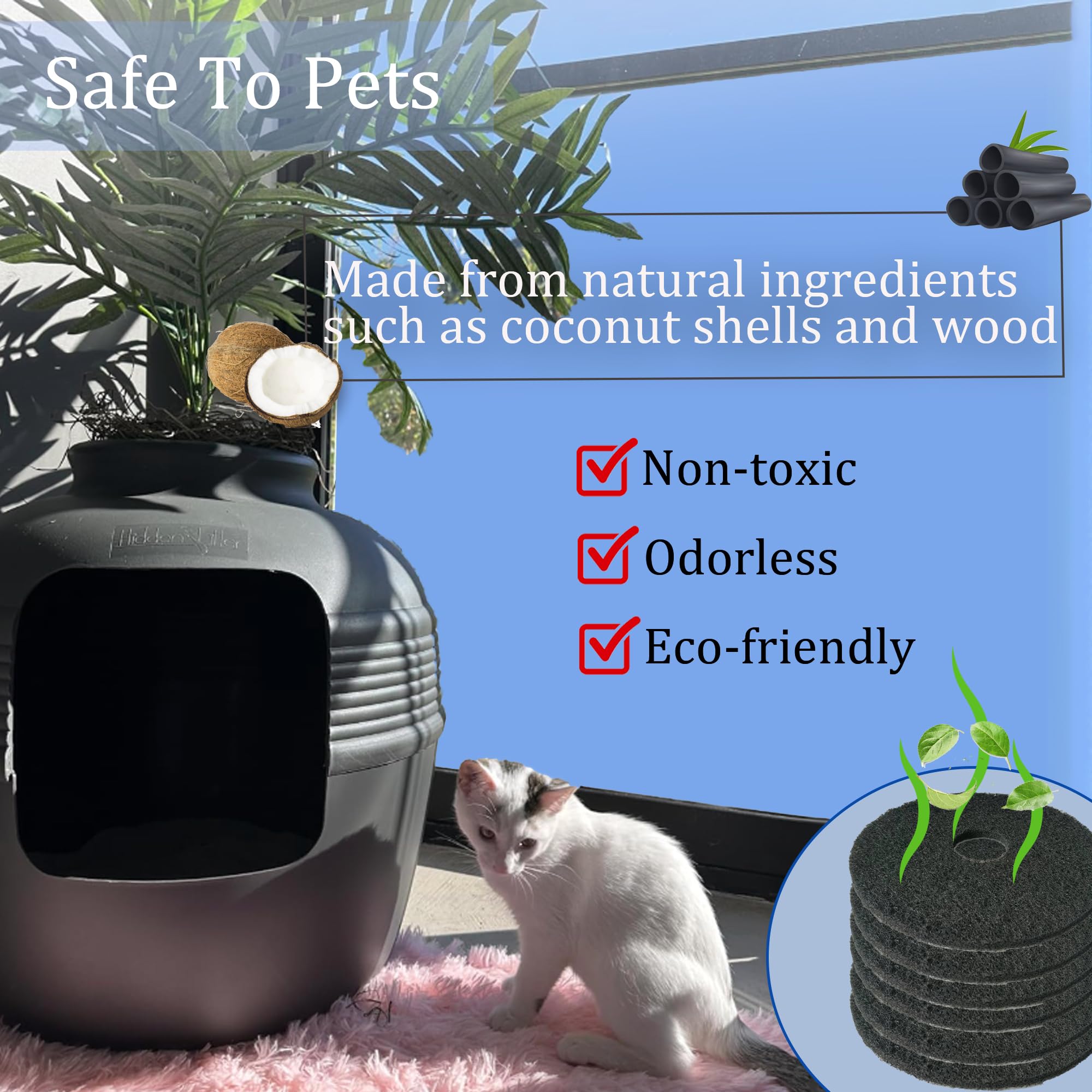 PurifyLogix filter for hidden cat litter planter compatibility