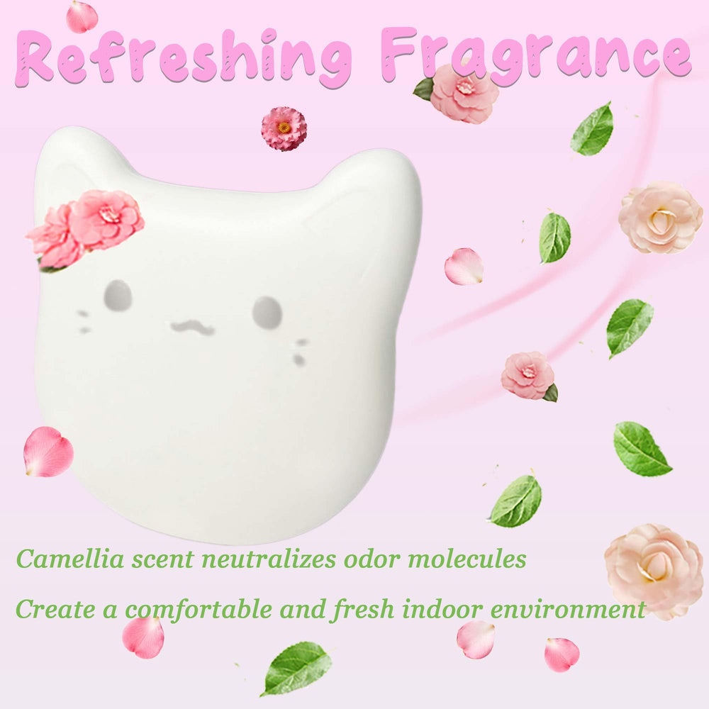Close-up of PurifyLogix camellia fragrance releasing softly