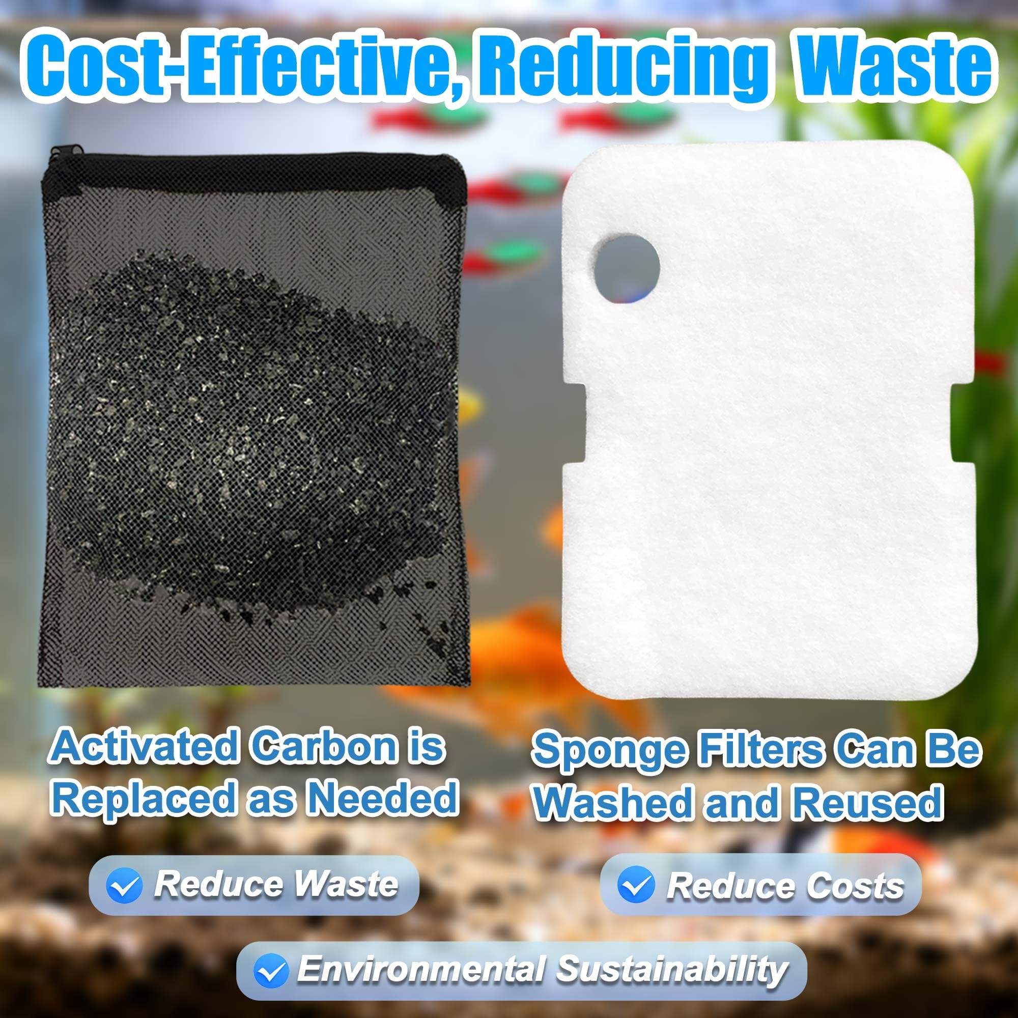 PurifyLogix white filter pad six-pack provides dependable mechanical filtration.