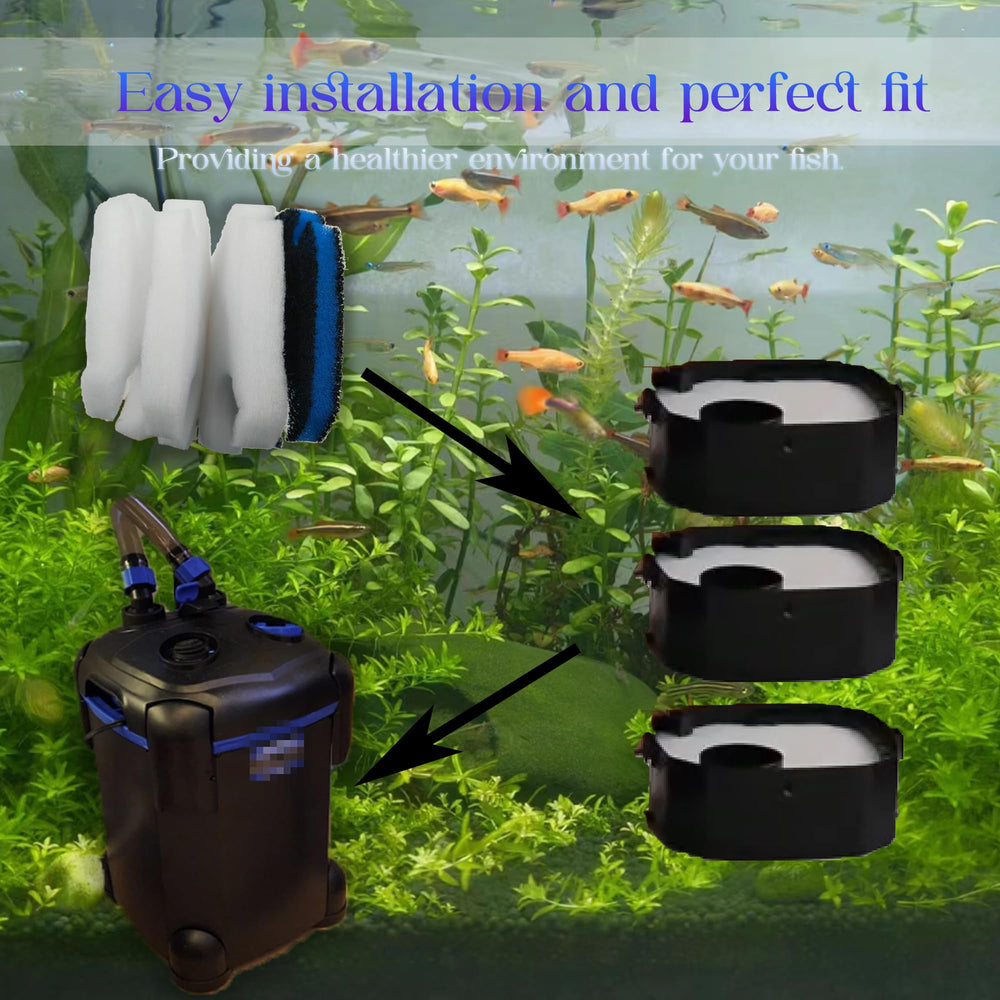 PurifyLogix white floss filter pad cleans debris for clearer water.