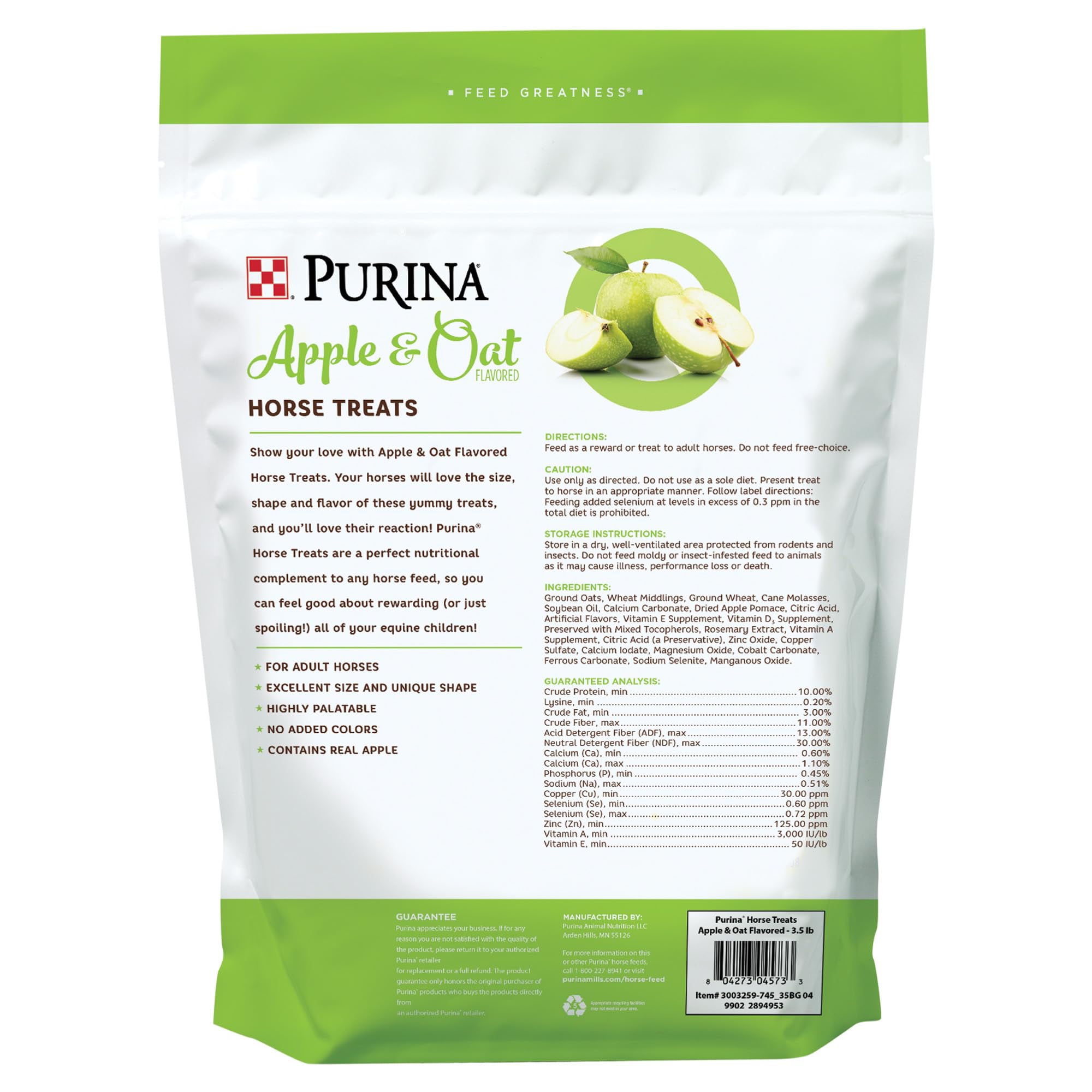 Purina Apple and Oat Horse Treats – fun shapes for training rewards.