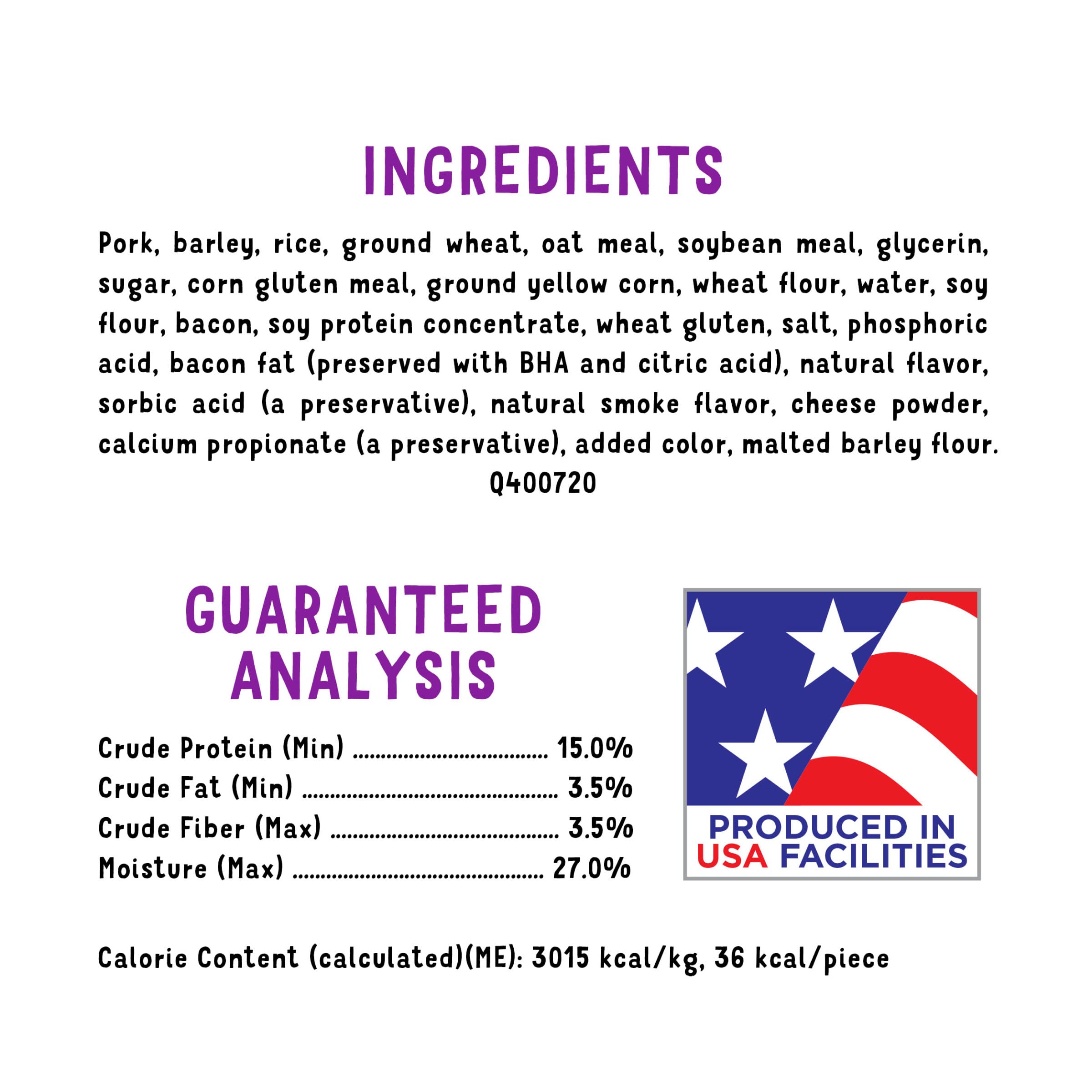 Purina Beggin' Strips training treats—tear into pieces for quick rewards.