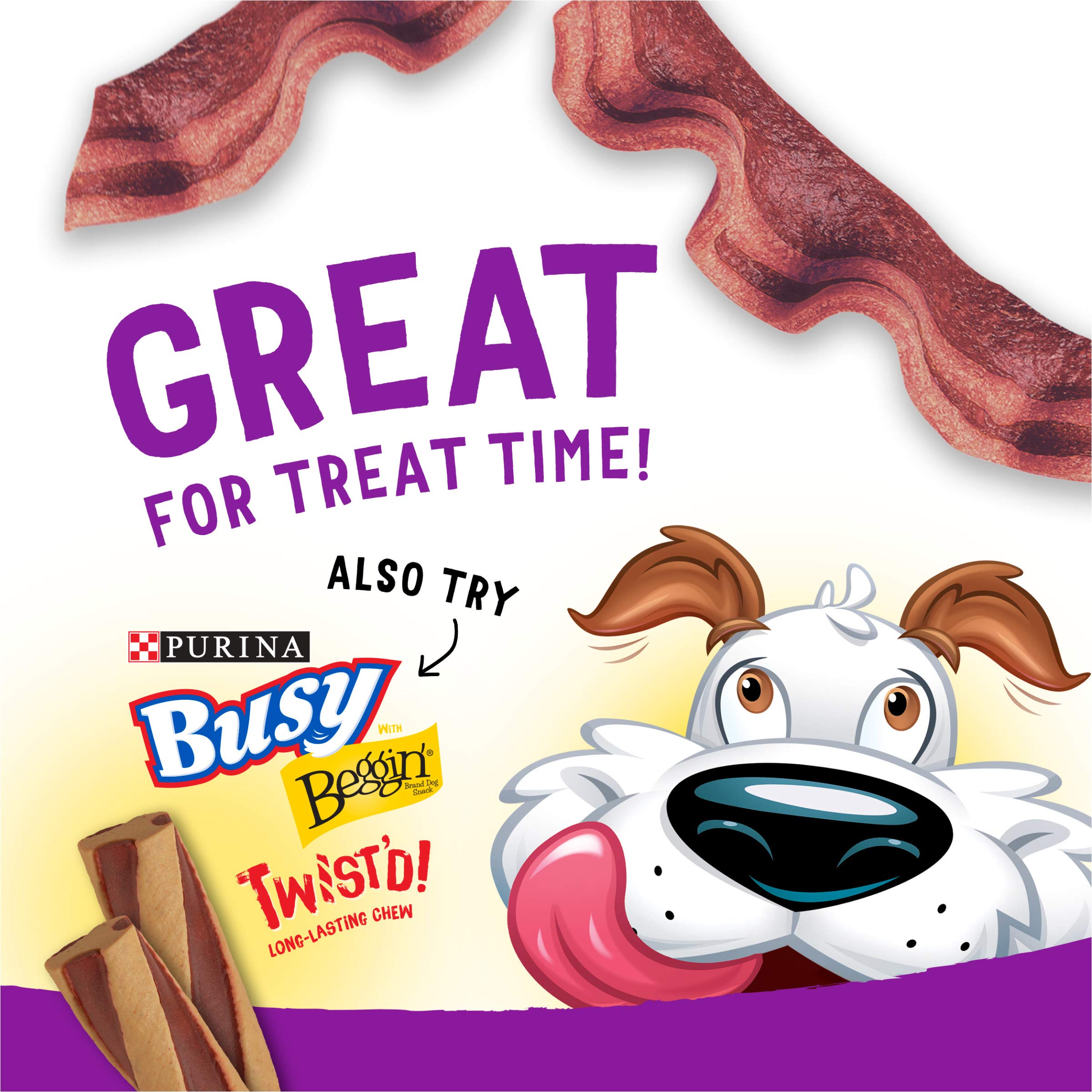 Purina Beggin' Strips easy to chew, canine-friendly training treat.