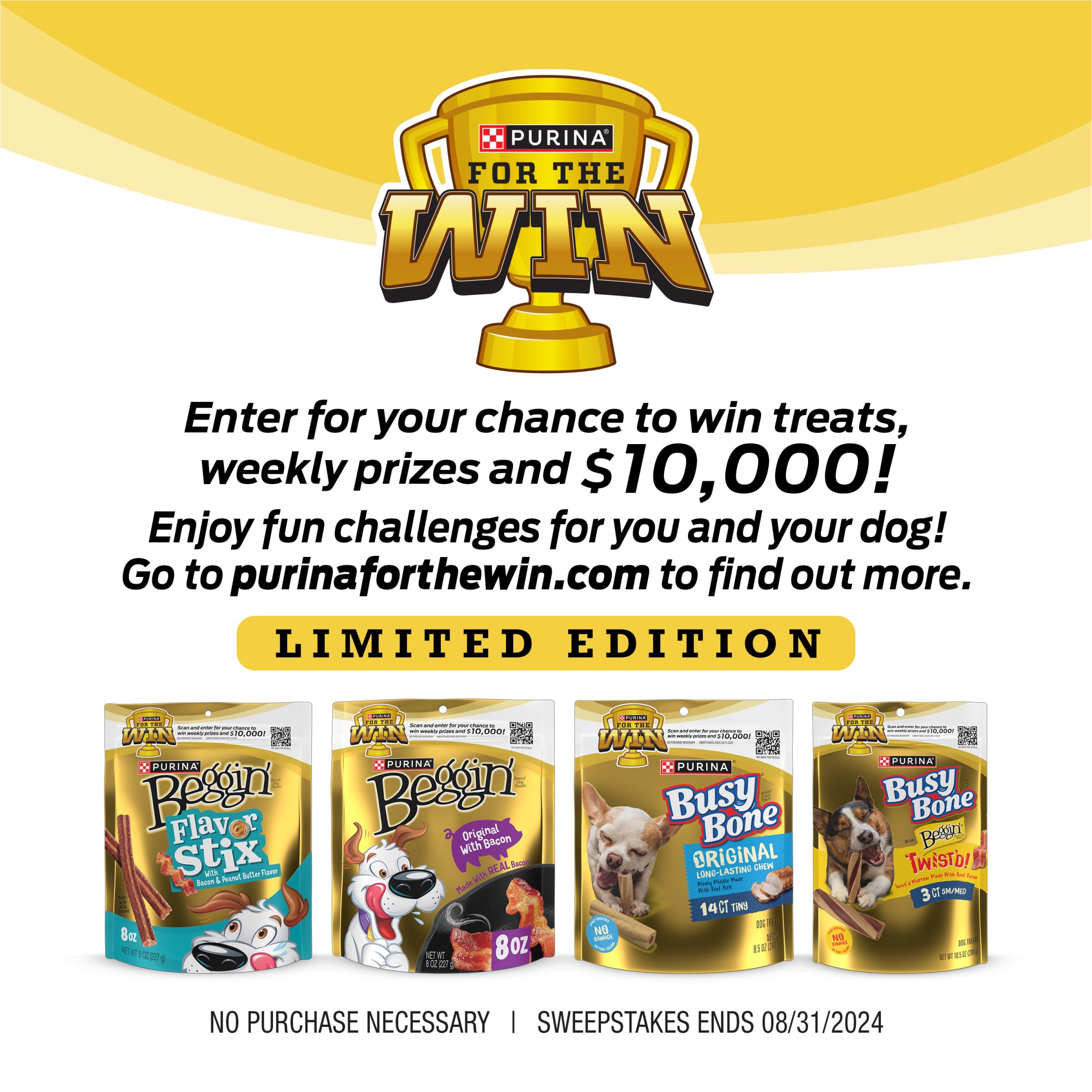 Single-serving Beggin' Strips bite-ready portion for rewards