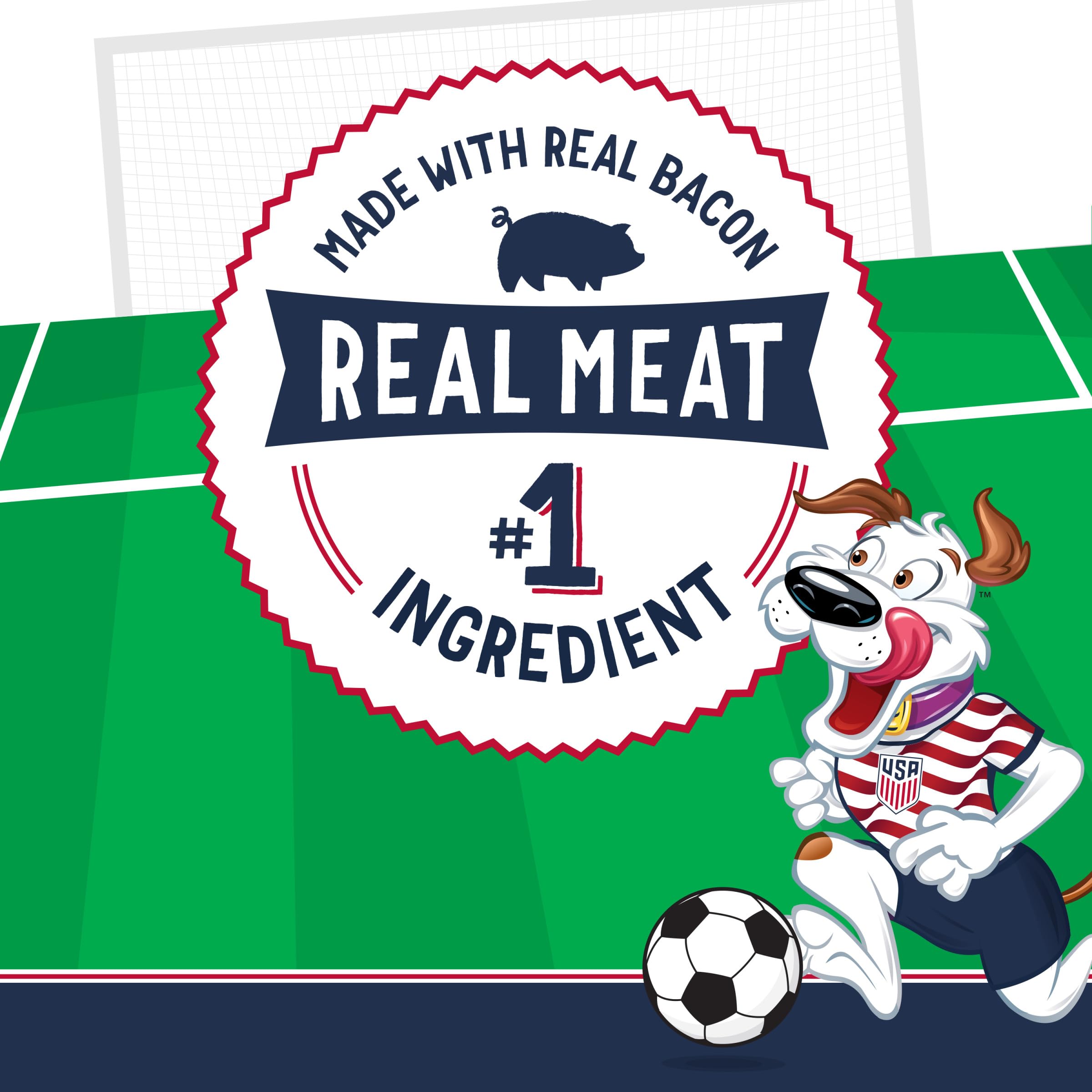 Purina Beggin' Strips real meat as top ingredient highlight