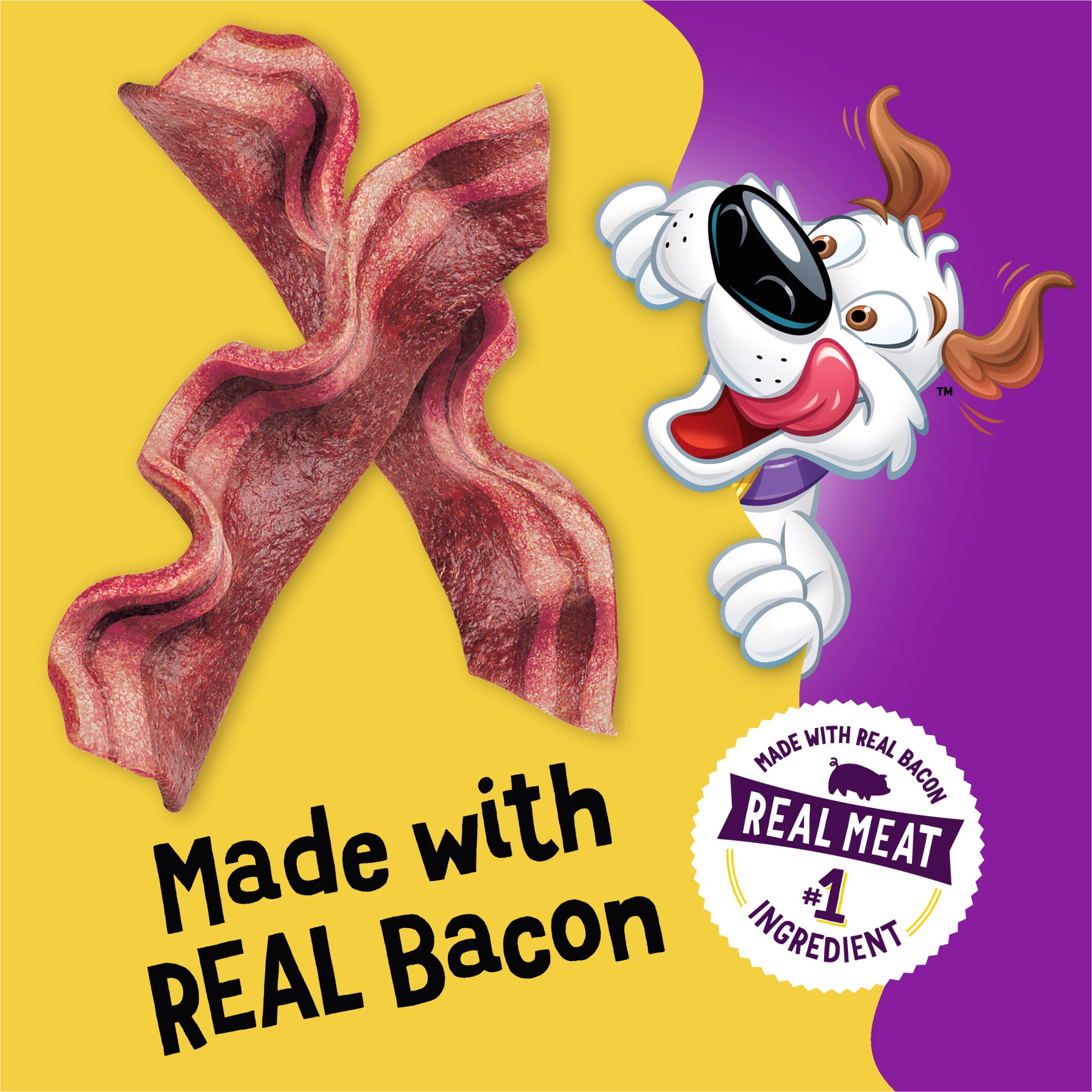 Purina Beggin' Strips tearable pieces for sharing.