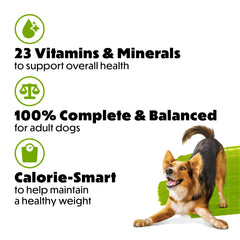Purina Beneful Healthy Weight kibble close-up showing protein-rich bites.