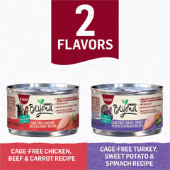 Purina Beyond cage-free turkey label highlighting protein source