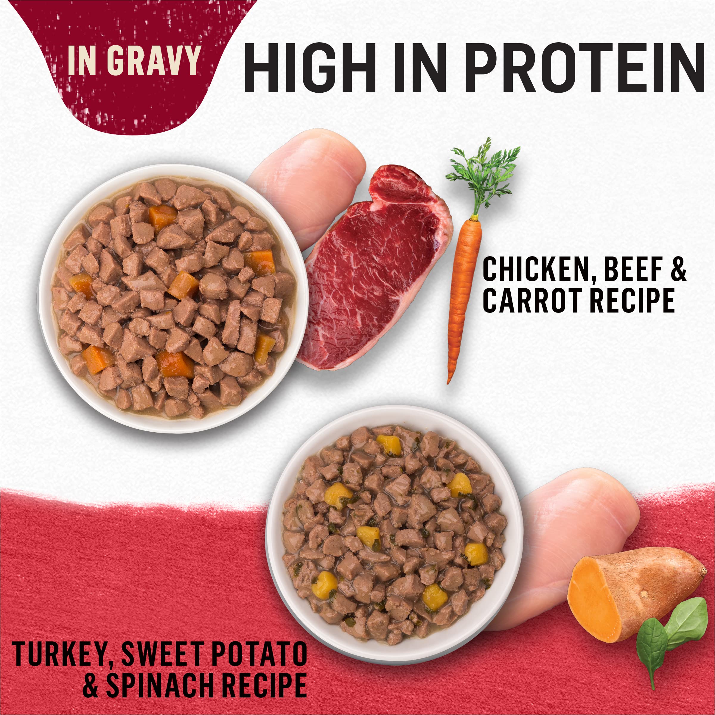 Purina Beyond carrot spinach ingredients image for natural nutrition