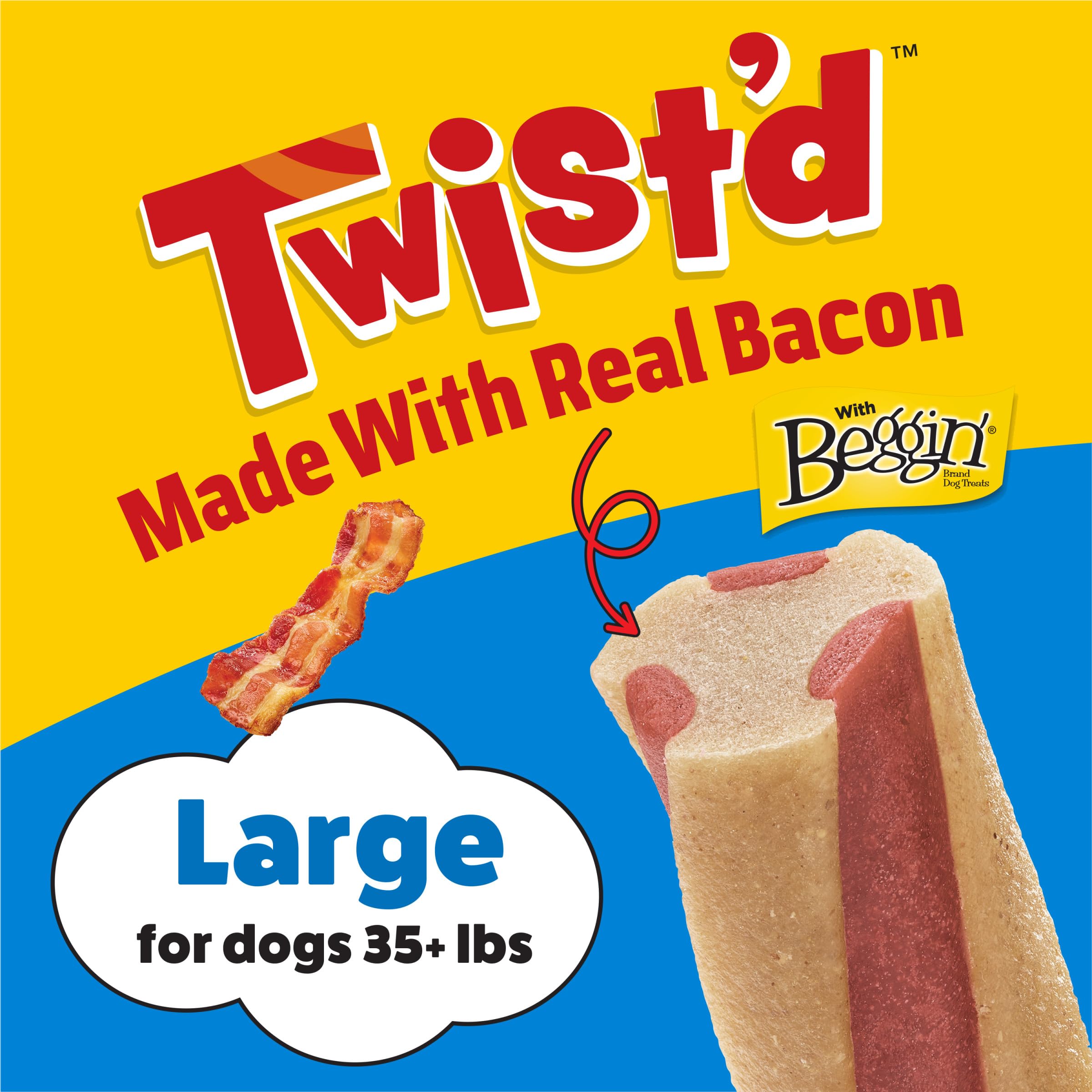 Purina Busy Beggin' Twist'd rawhide-free chew designed for safe chewing