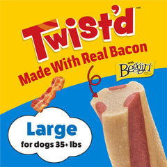 Purina Busy Beggin' Twist'd rawhide-free chew designed for safe chewing