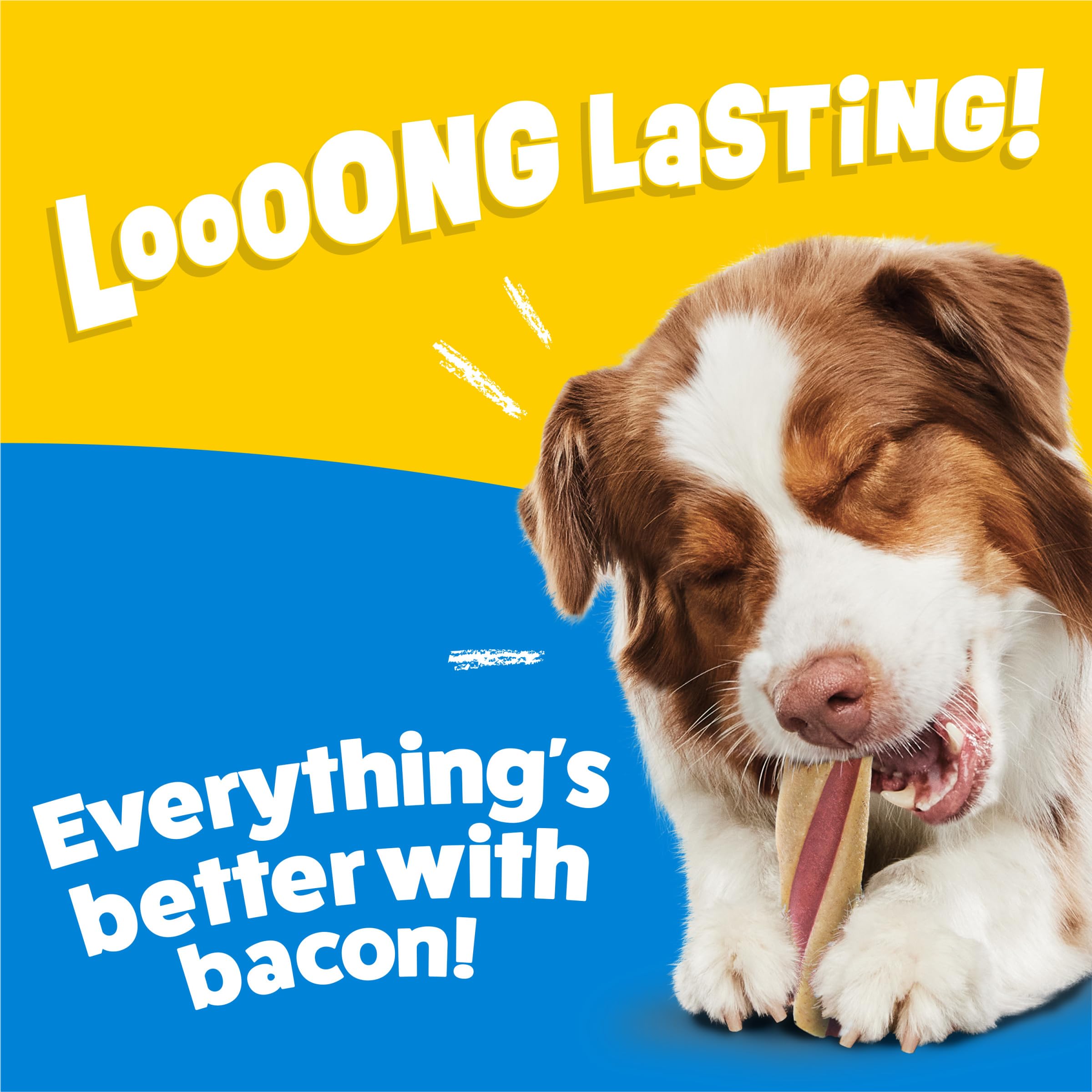 Purina Busy Beggin' Twist'd real bacon flavor enhances playtime and treat time