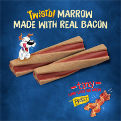 Purina Busy Beggin’ Twist’d tiny dog chewing action demonstrates long-lasting chew.