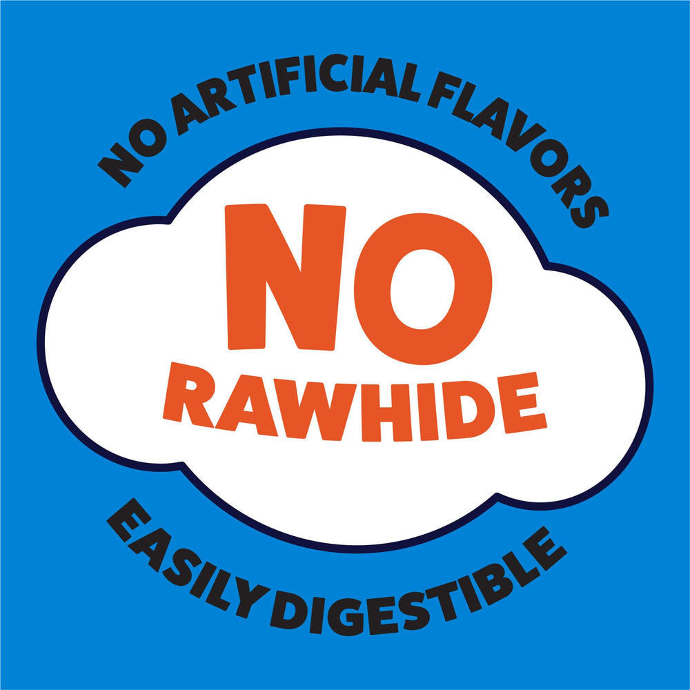 Purina Busy Bone no-rawhide label featured on packaging image
