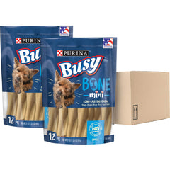 Purina Busy mini bone with center meat enhances chew flavor for small dogs