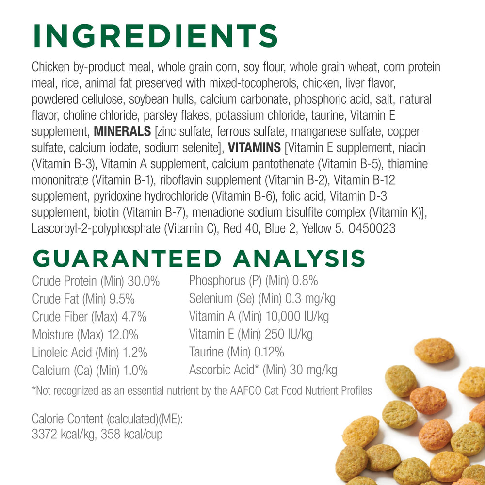 Purina Cat Chow 25 vitamins and minerals support overall wellbeing