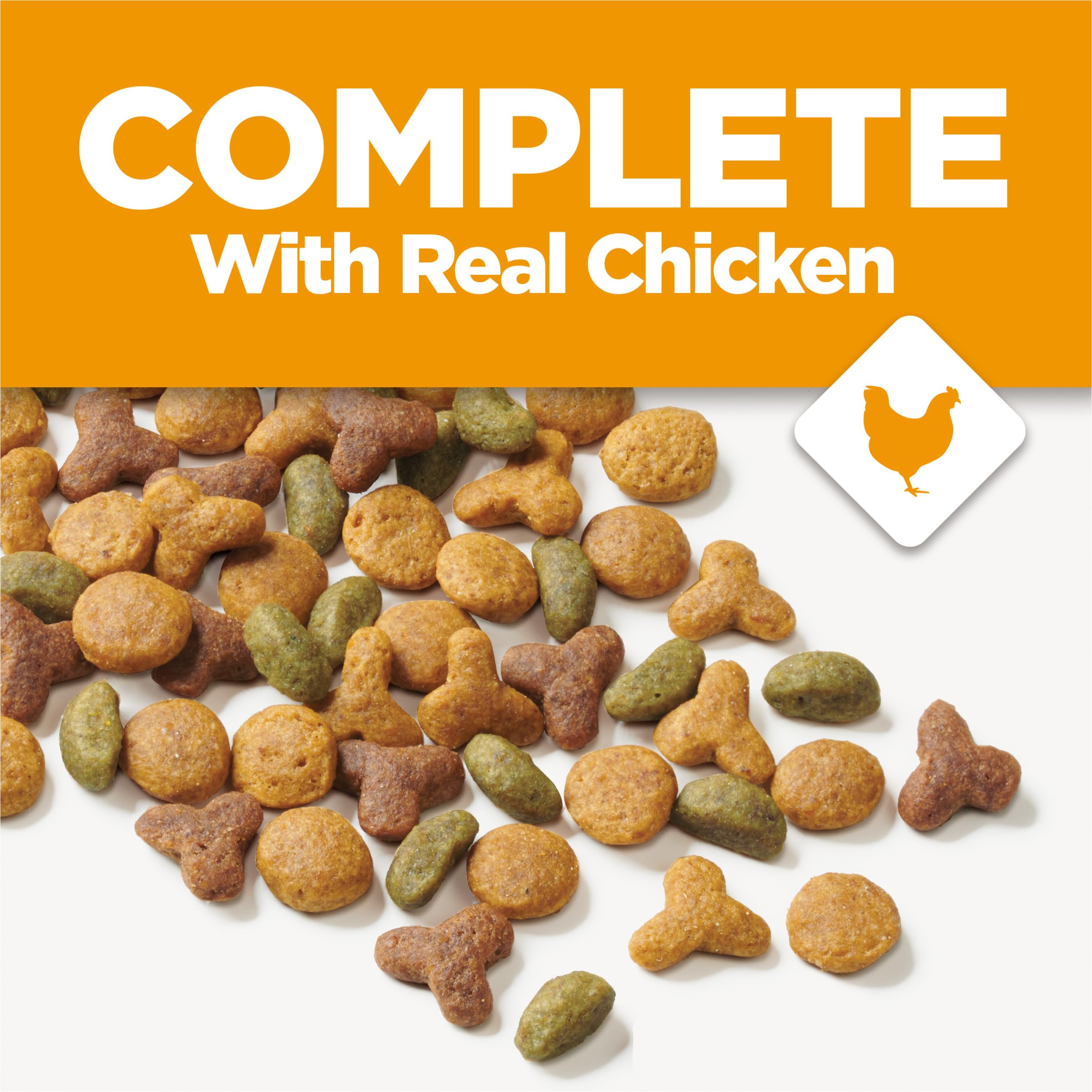 Purina Cat Chow bowl serving depicts mealtime energy and coat care.