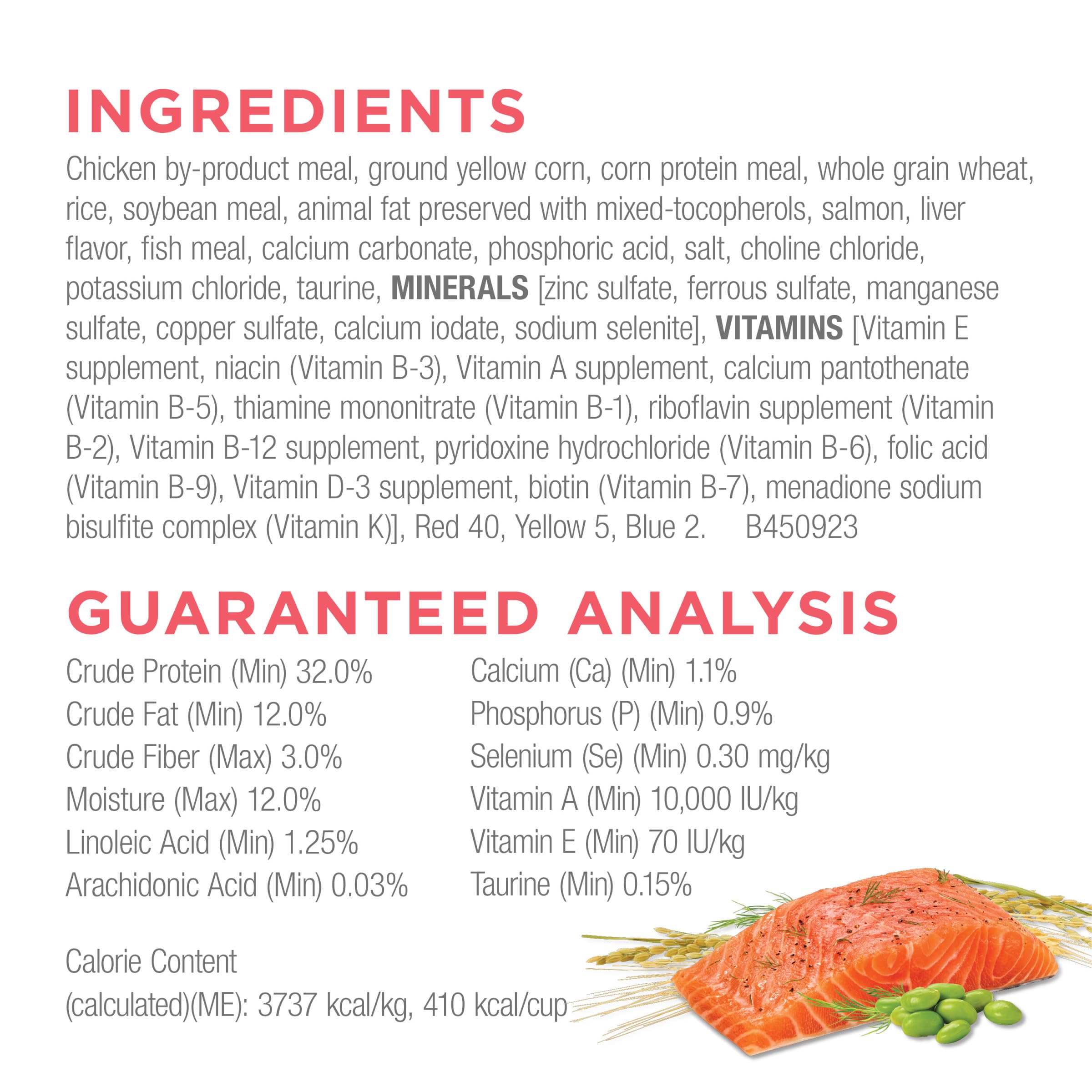 Purina Cat Chow energy-carb blend suggests steady energy after meals