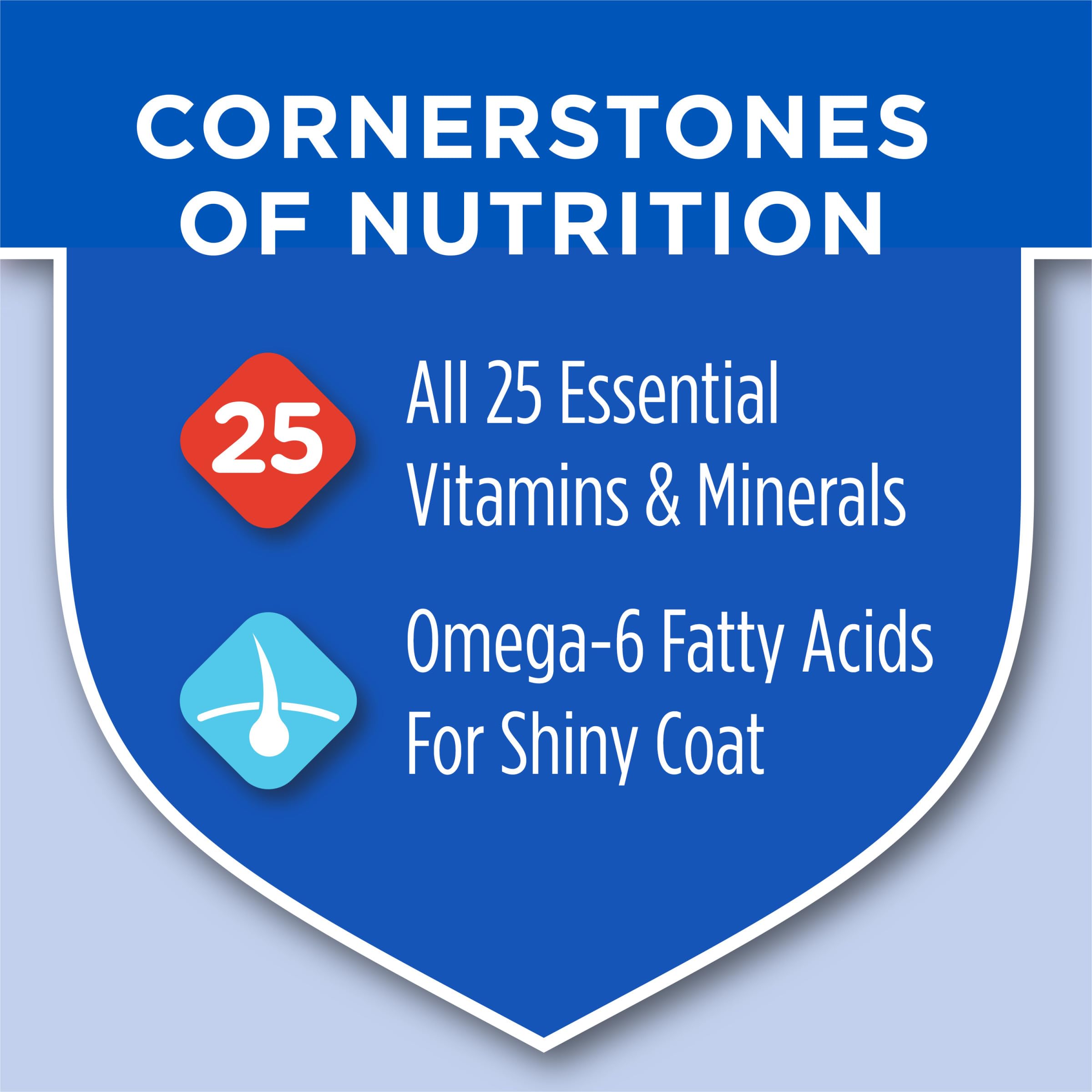 Purina Cat Chow omega-6 coat health supports shiny fur and healthy skin.