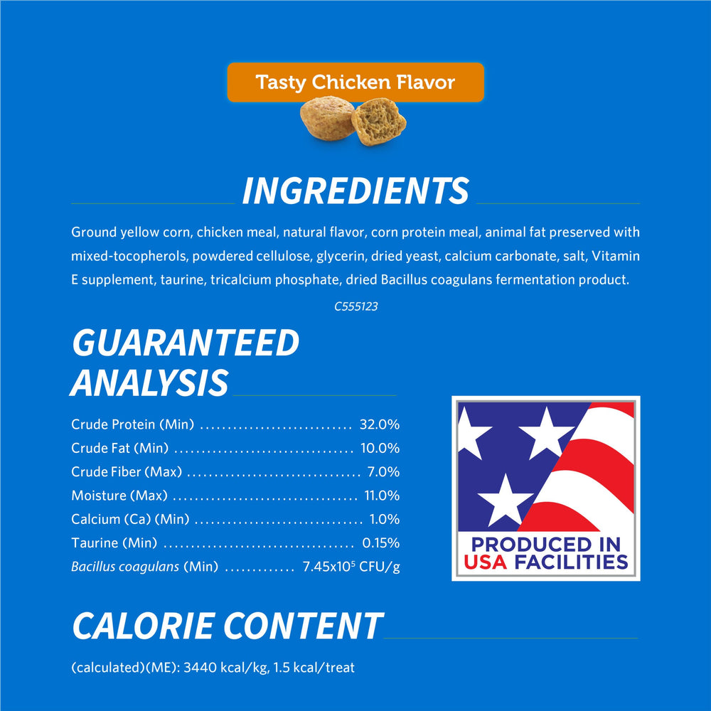Purina DentaLife probiotics support digestive health alongside the treats.