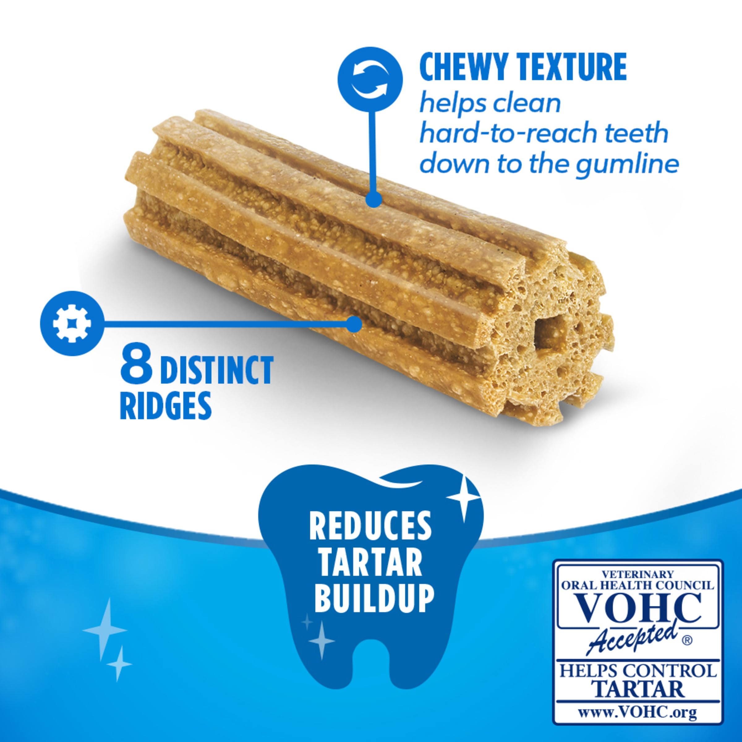Purina DentaLife chicken-flavor chews for small dogs