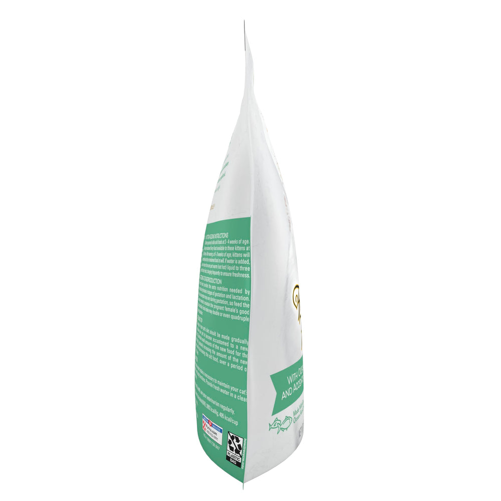 Purina-owned facilities ensure sustainable ingredients in Fancy Feast dry cat food.