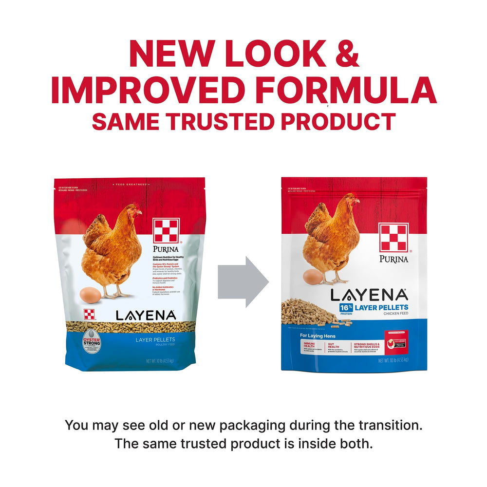 Purina Layena Pellets close-up textured feed designed for steady intake