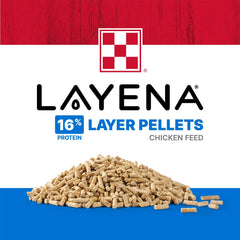 Purina Layena Pellets reduce waste in feeder