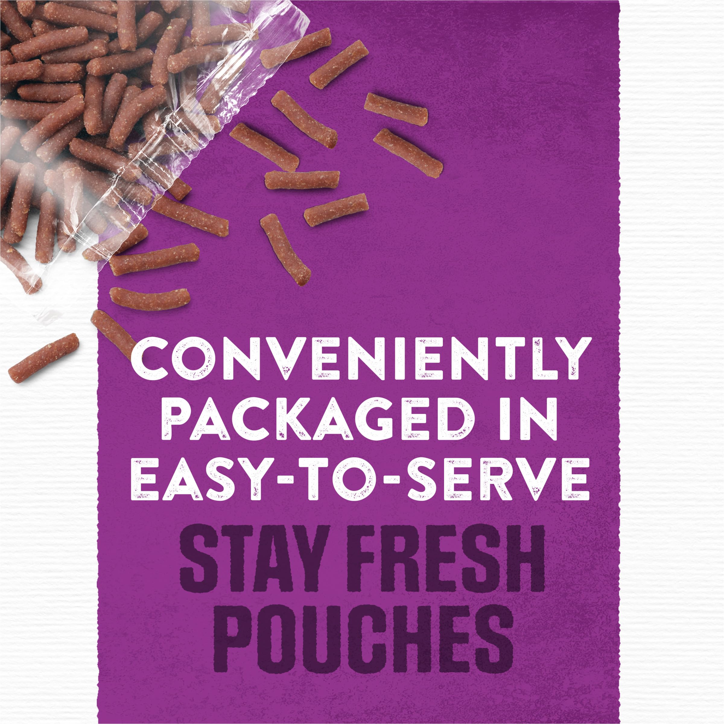 Purina Moist & Meaty real beef ingredients showcased for hearty meals