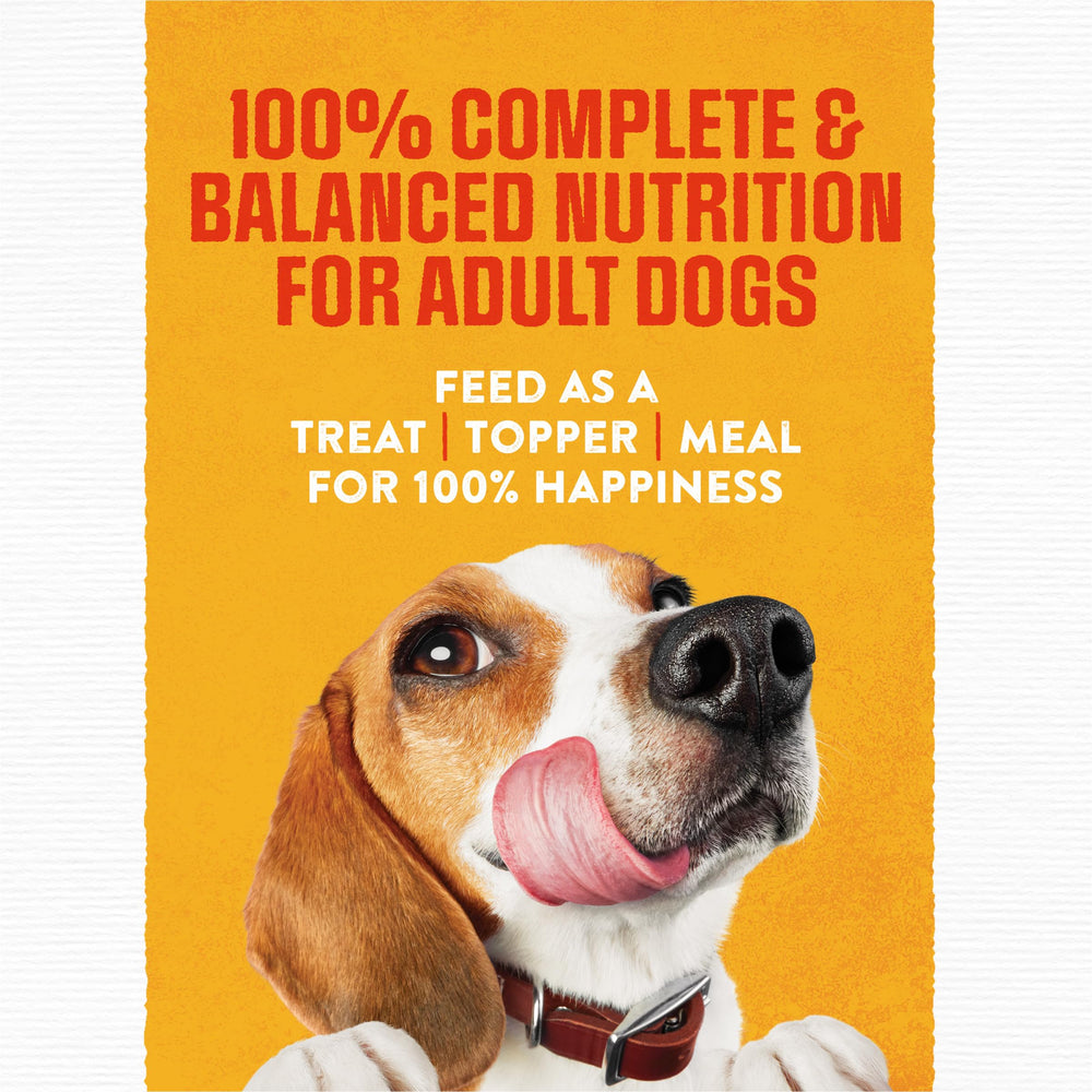 Purina bacon chunks in Rise and Shine pouch for tastier bites