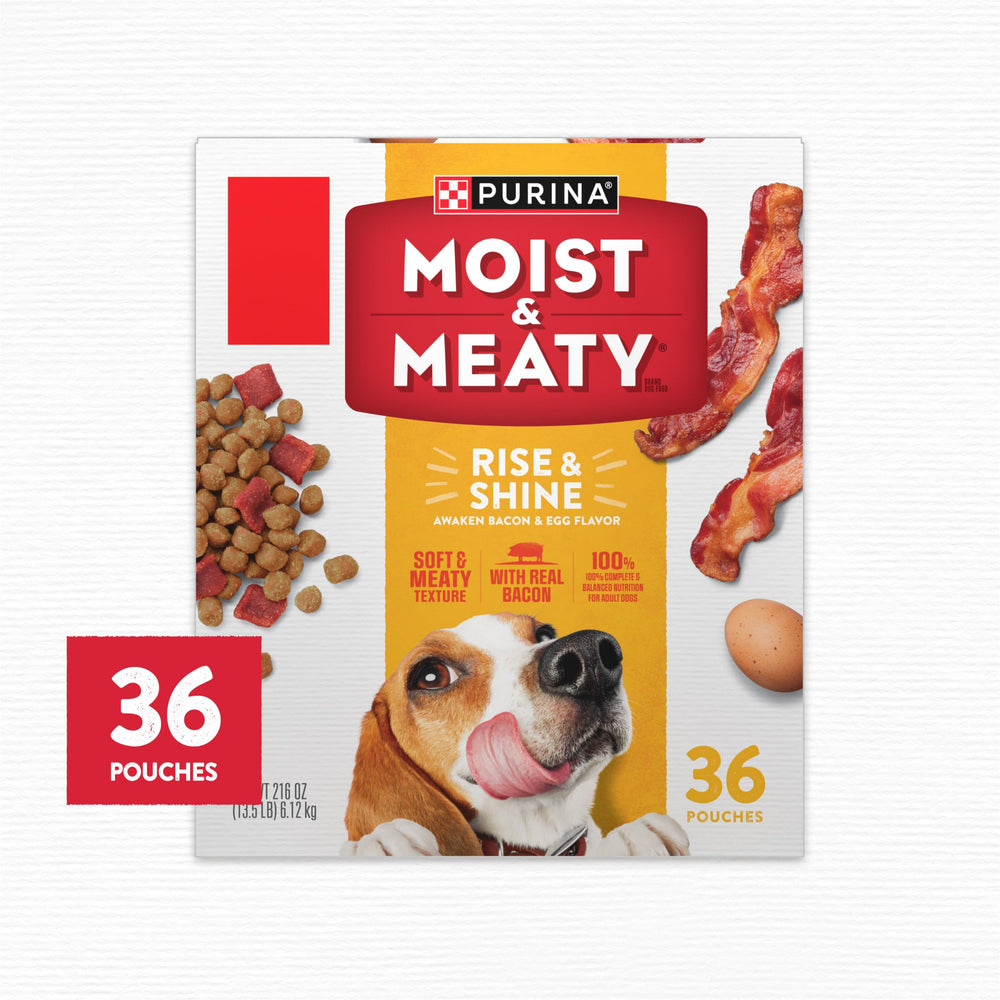 Purina USA facilities quality label on Moist & Meaty Rise and Shine