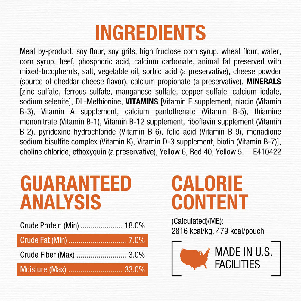 Purina Moist & Meaty stay-fresh packaging preserves flavor and tenderness