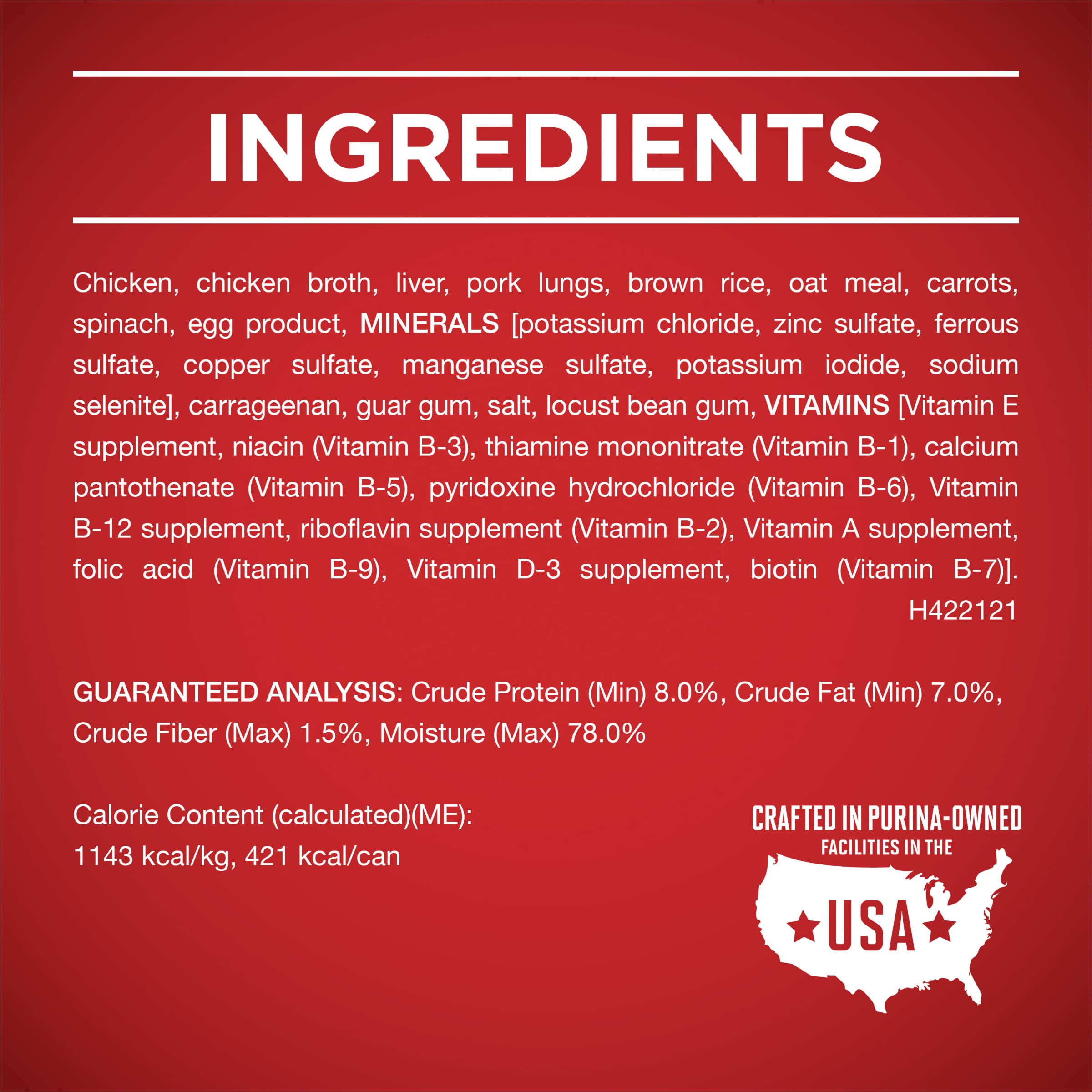 Purina ONE 100 percent nutrition zero fillers label visible for balanced meals