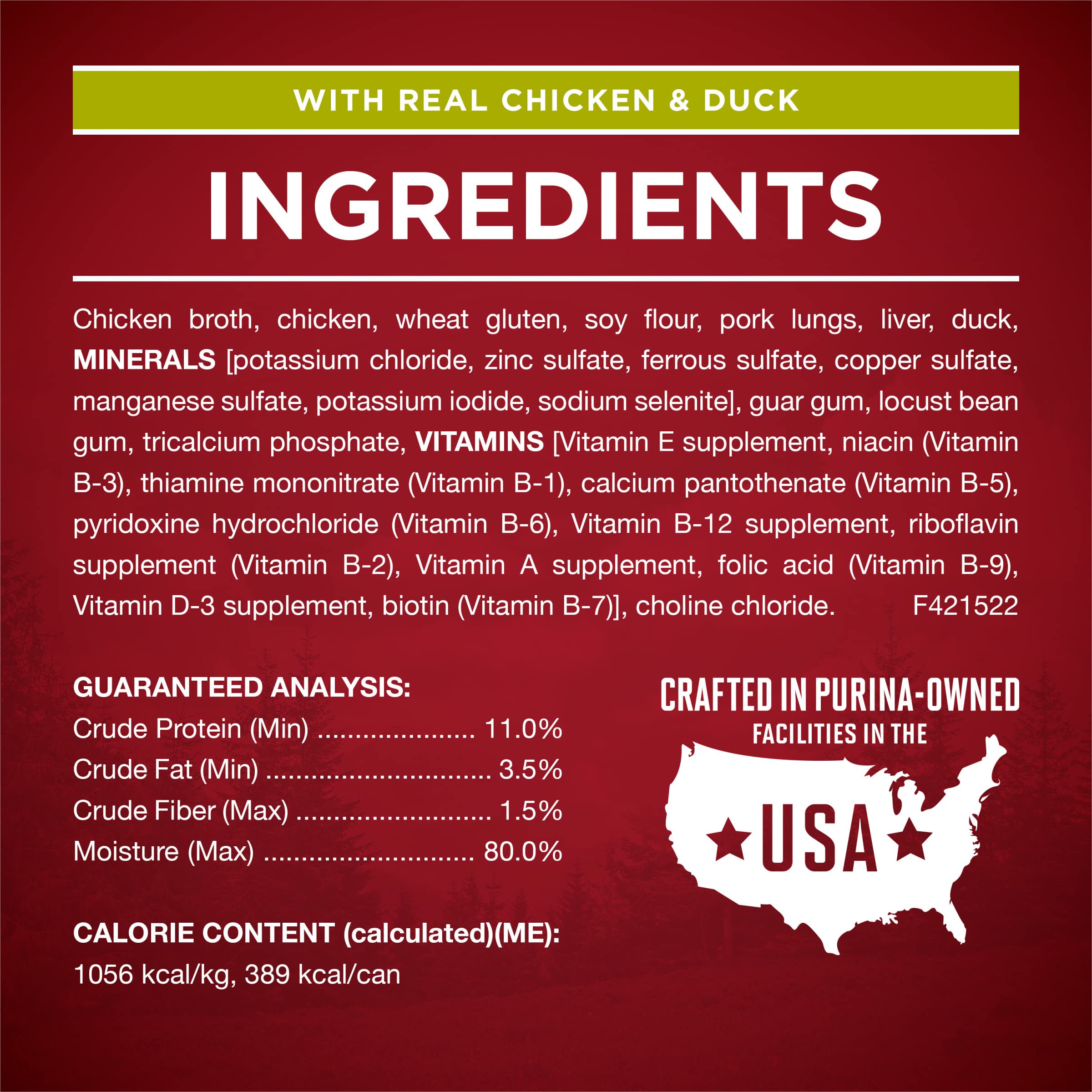 Purina ONE canned dog food assortment image suggests convenient feeding options.
