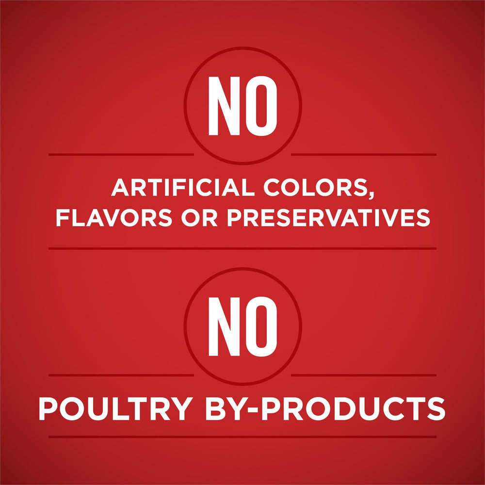 Purina ONE chicken chunks close-up, showcasing high-protein real meat.