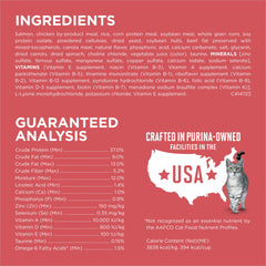 Purina ONE crunchy bites detail emphasizes texture for satiety and enjoyment.