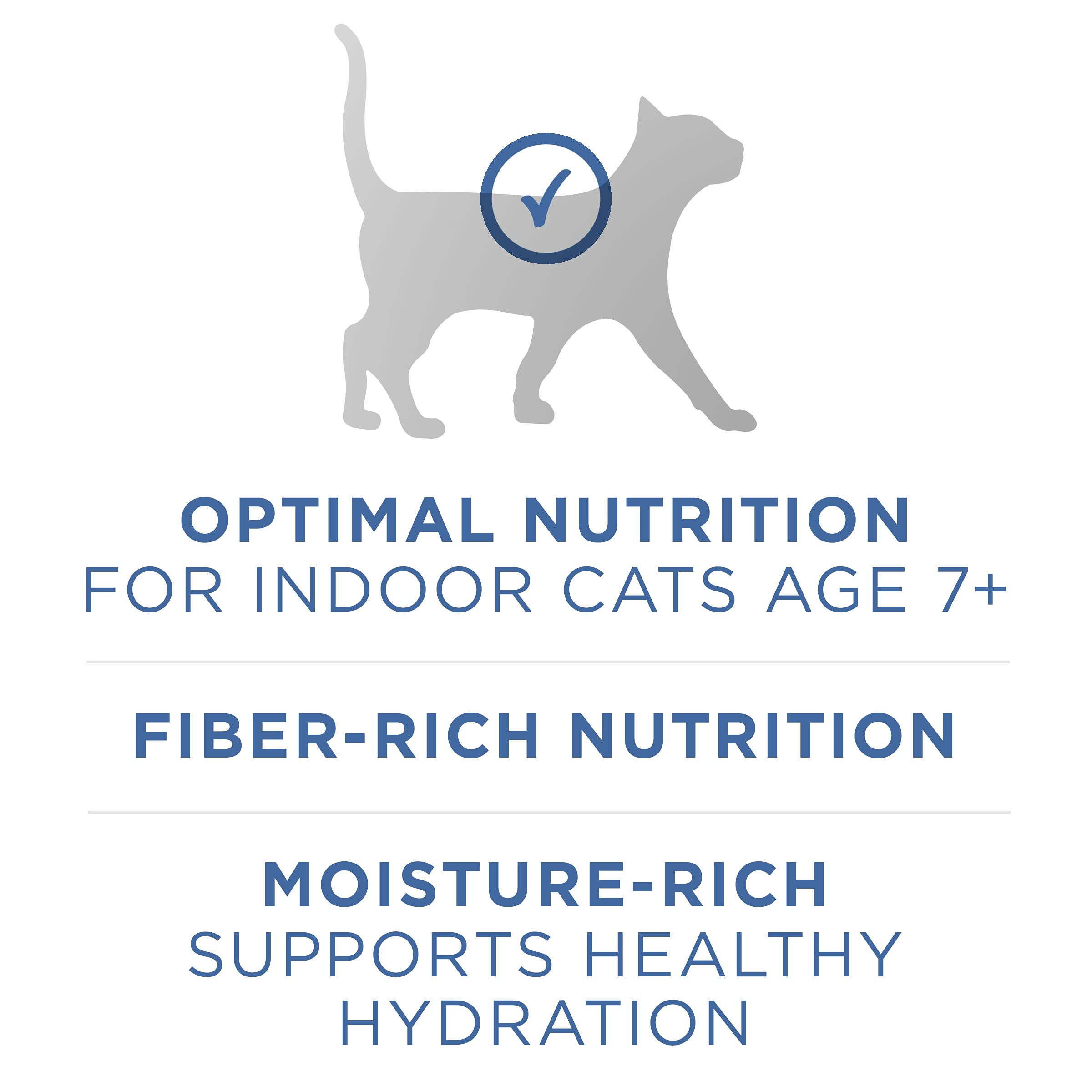 Purina ONE high-protein wet cat food supports strong muscles and activity.
