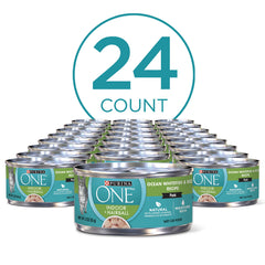 Purina ONE Indoor Advantage closeup of Ocean Whitefish Rice Pate texture