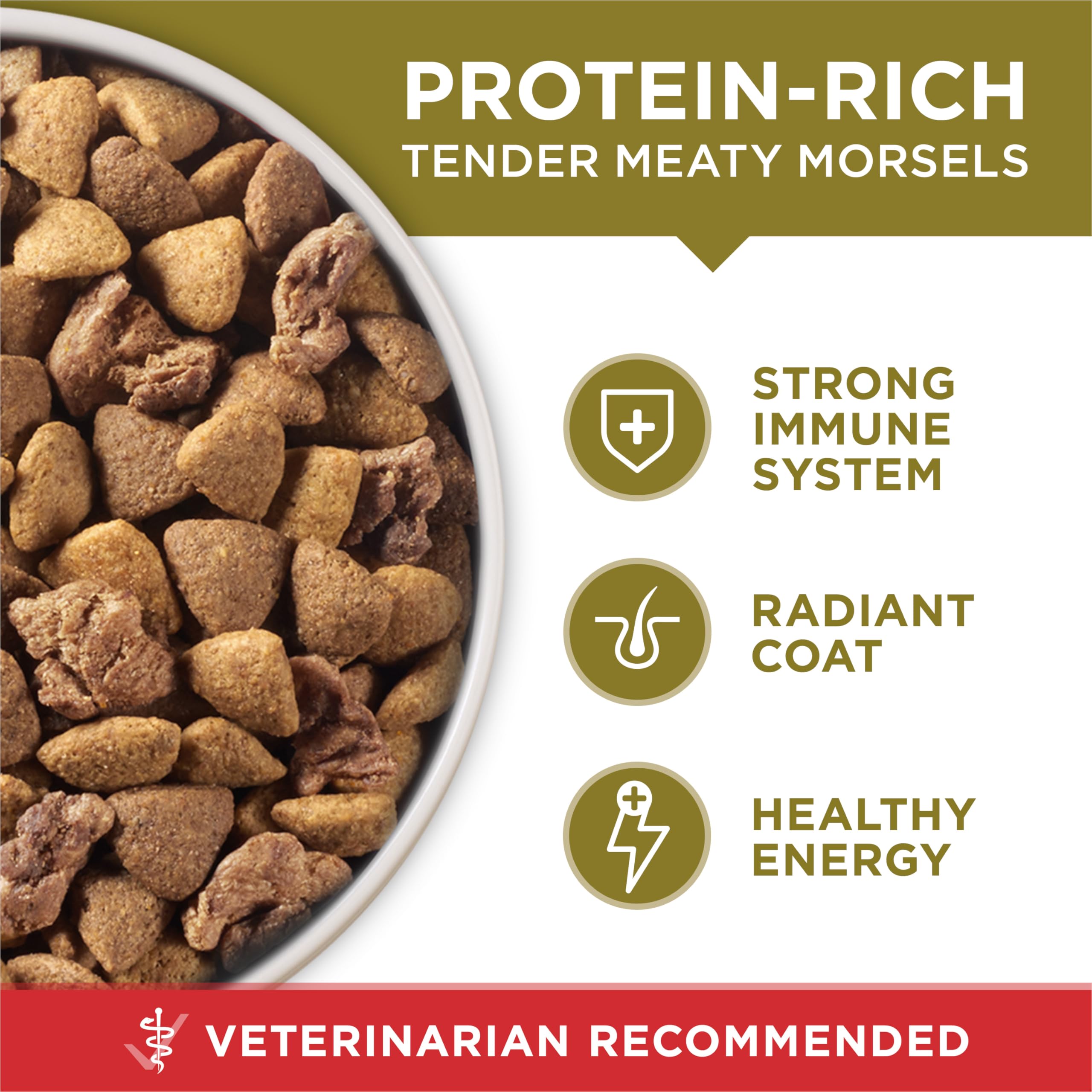 Purina ONE microbiome support graphic notes prebiotic fiber benefits