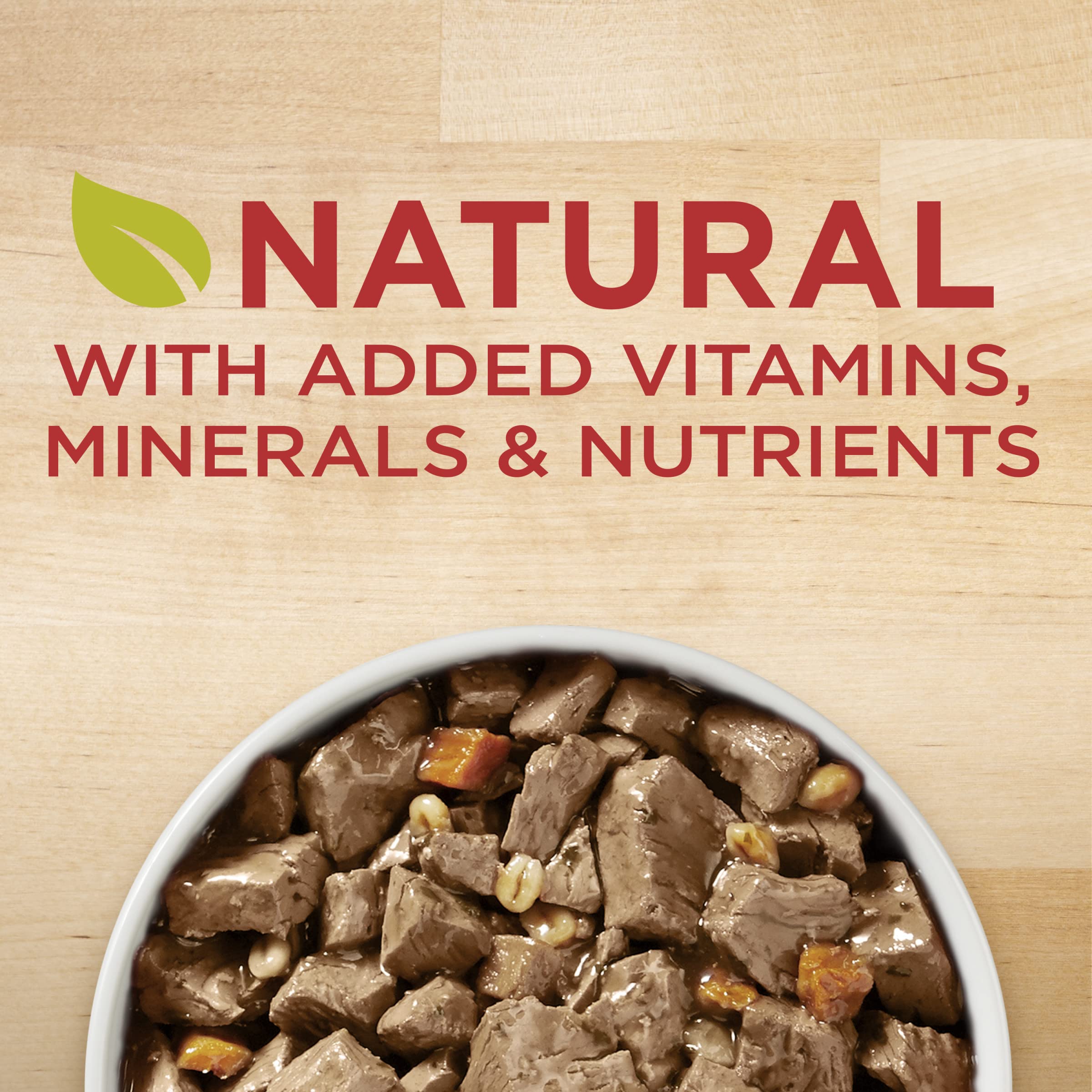 Purina ONE high-protein wet dog food supports strong muscles.