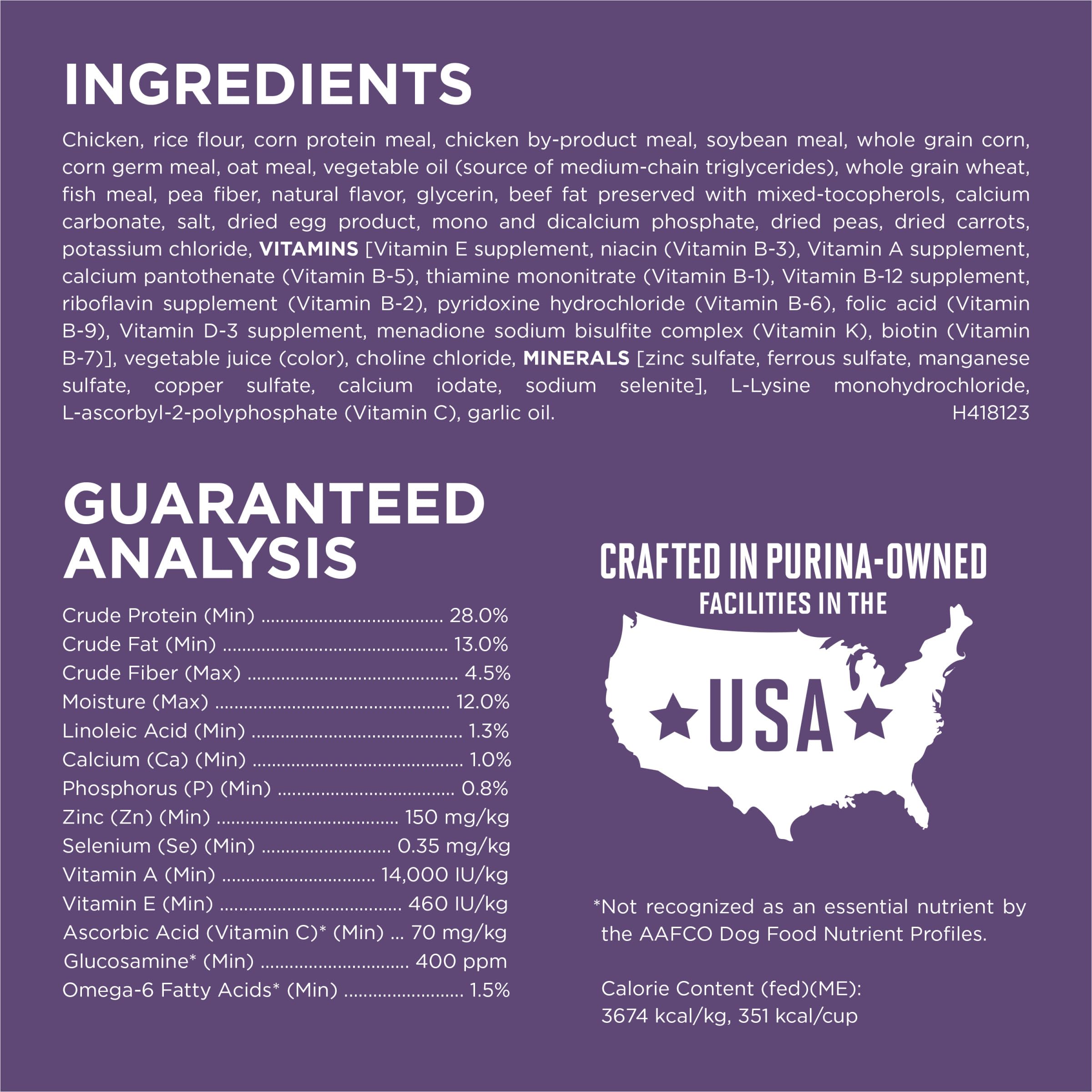 Purina ONE omega-6 coat shine supports healthy skin and fur.
