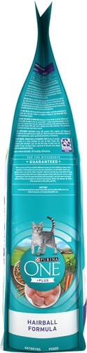 Purina ONE +PLUS Hairball Formula four antioxidants support immune system health.