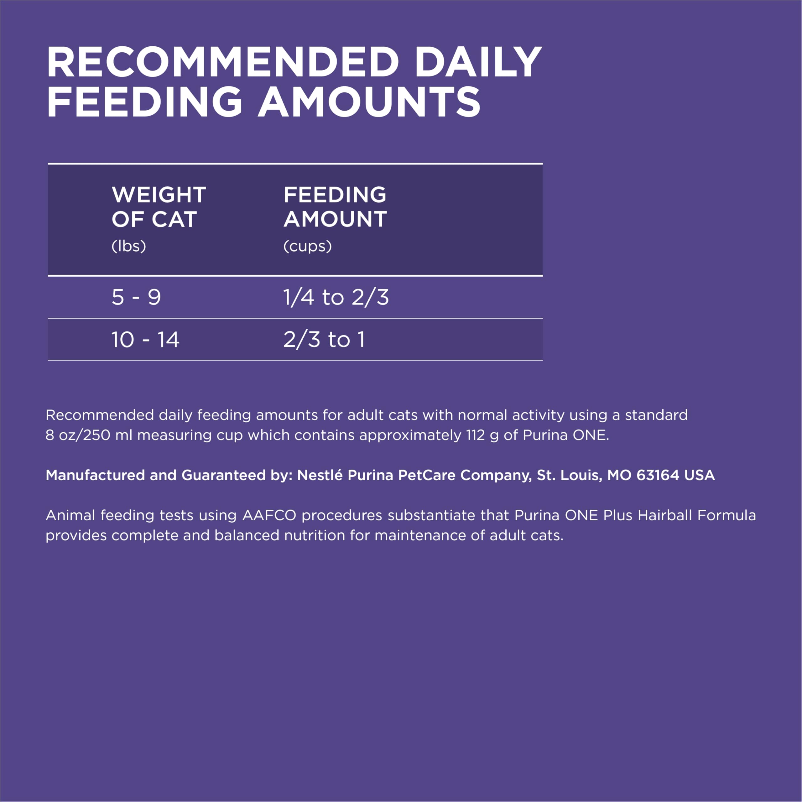 Purina ONE +PLUS Hairball Formula calcium-enriched kibble supports teeth and gums.