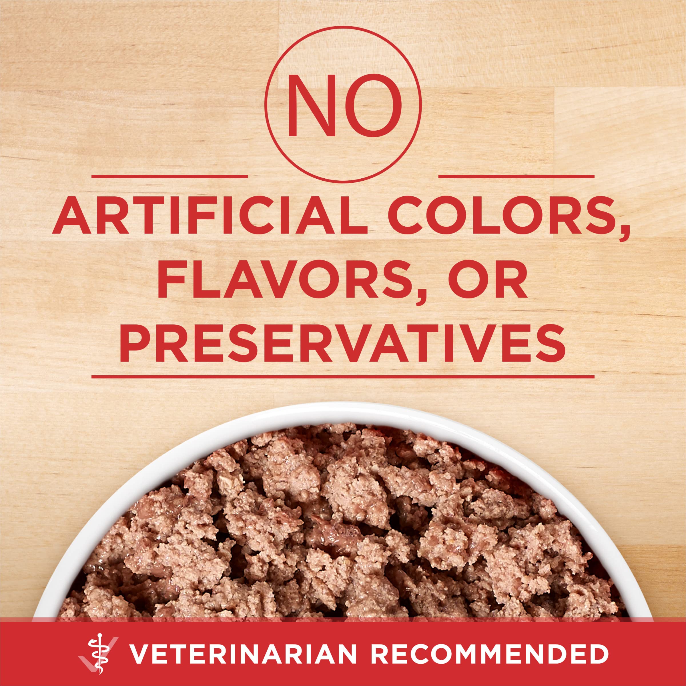 Purina ONE Plus turkey and barley entree pour close-up with rich pate texture