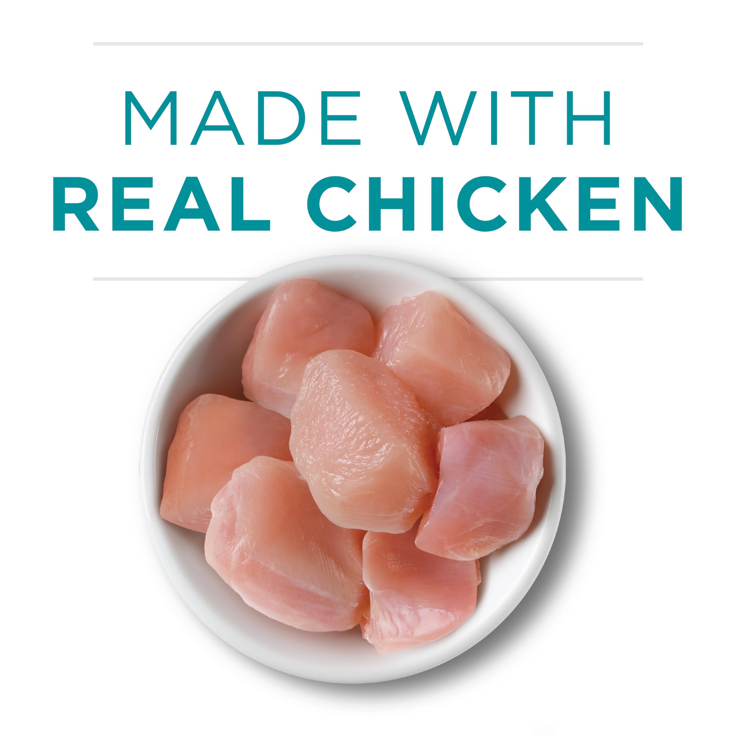 Purina ONE pull-top cans shown for convenient mealtimes.