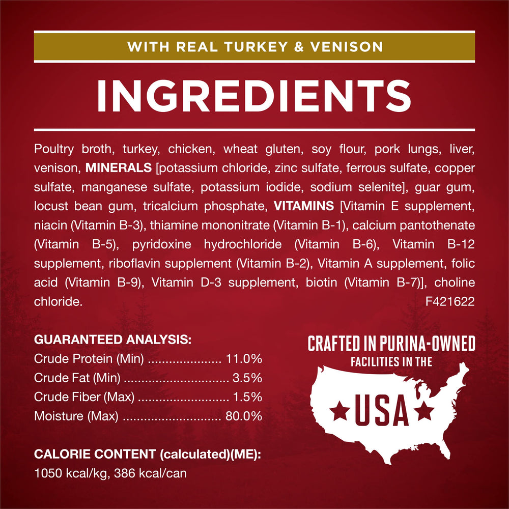 Purina ONE real chicken and duck chunks illustrate wholesome ingredients in canned form.