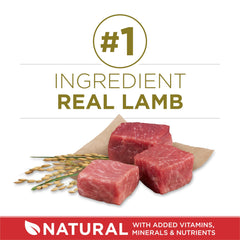 Purina ONE real lamb first ingredient highlighting protein for muscles